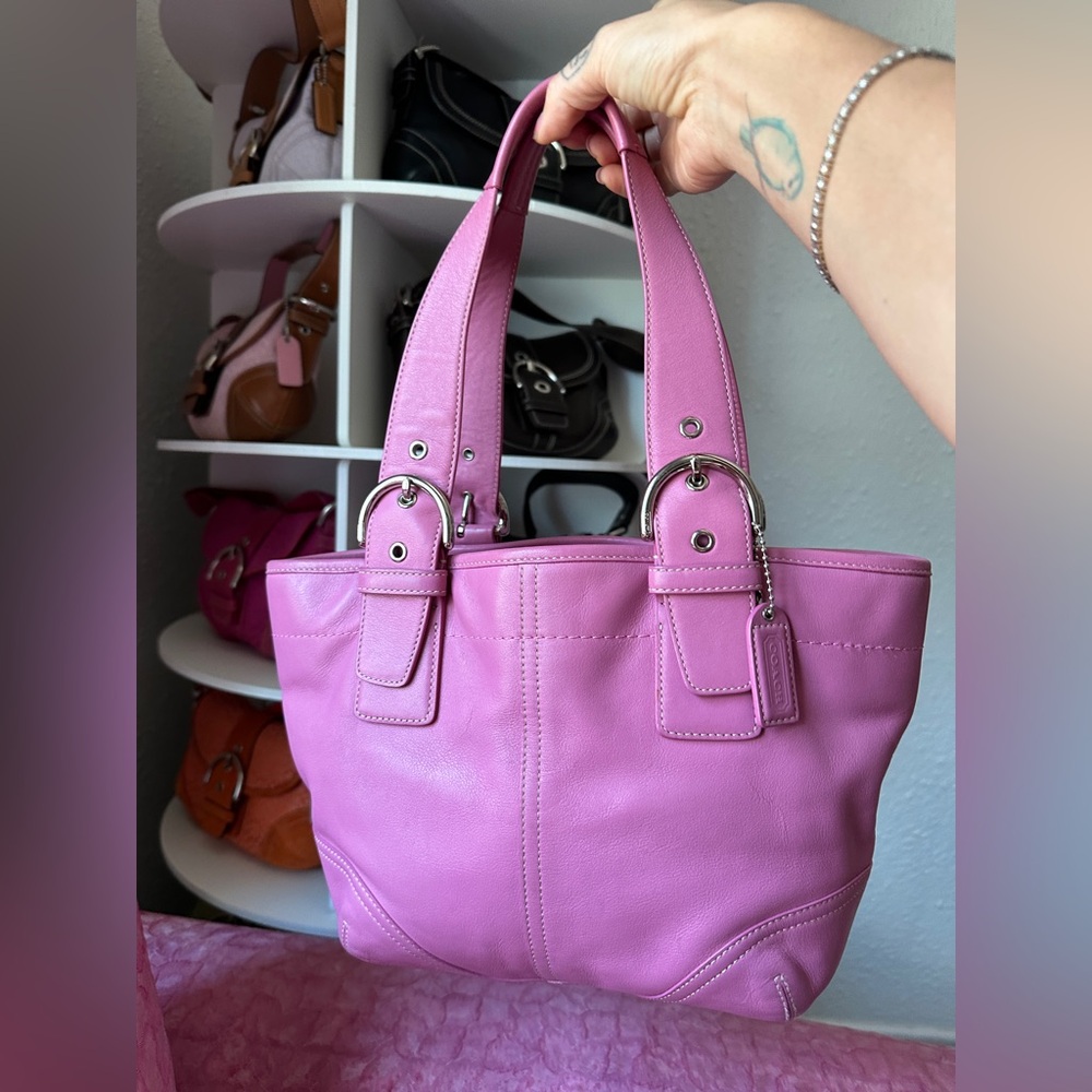 Pink Coach SoHo Tote